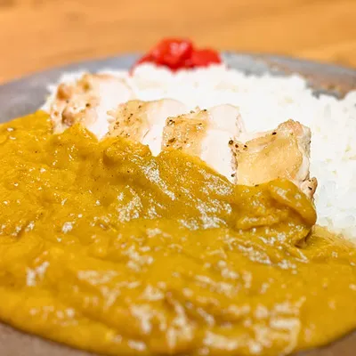 さつまいもカレーのチキン