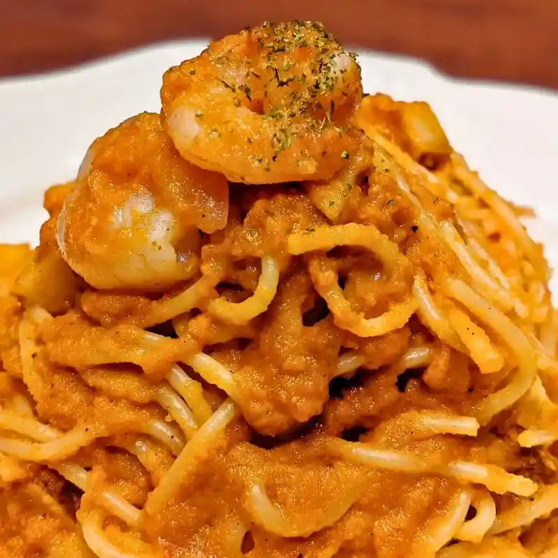 濃厚な海老の旨みが特徴のアメリケーヌパスタ